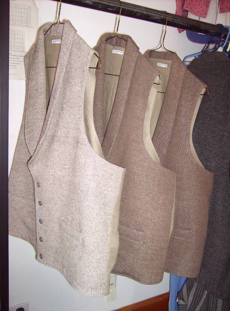 vests on hangers